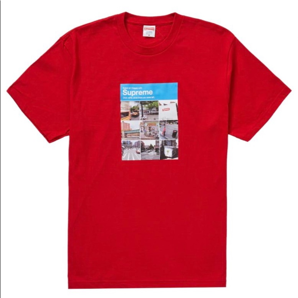 Supreme FW20 Verify Captcha Tee Large Red Mens New